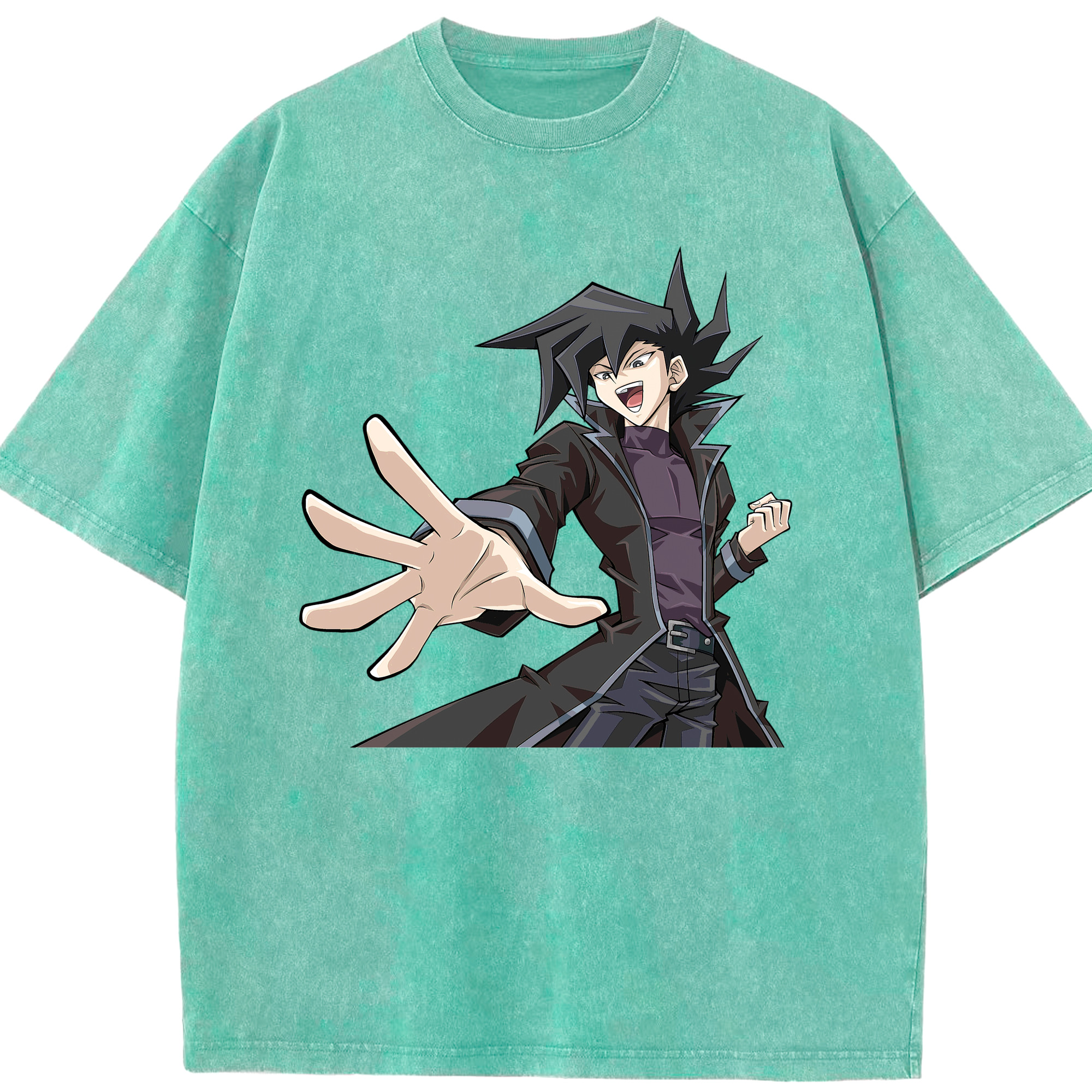 （画像用） 遊☆戯☆王 Yu-Gi-Oh! 綿100% ヴィンテージ風 半袖Tシャツ（フロントプリント）